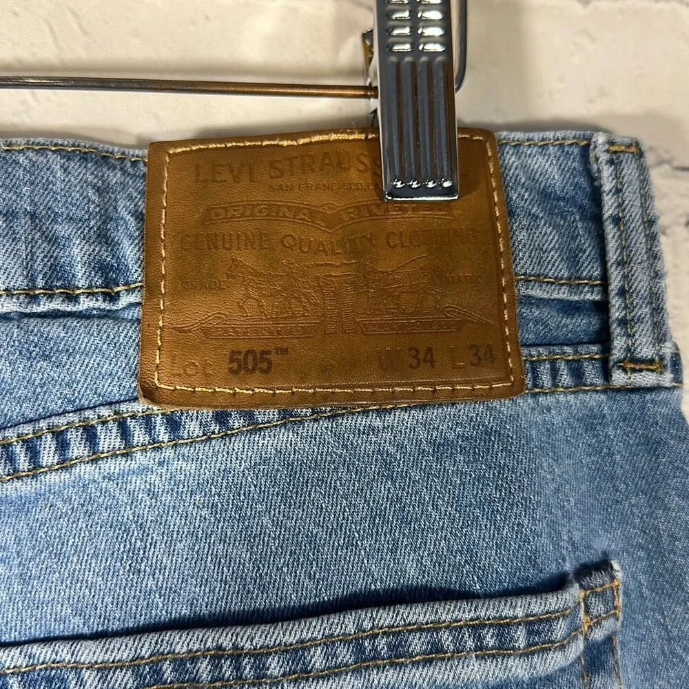 Levi’s Men’s 505 Premium San Francisco Straight Jeans size‎ 34x34